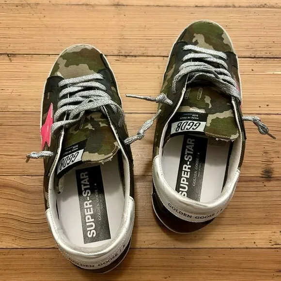 Golden Goose Superstar Camouflage Sneakers. EU size 39 / US size 9 - Picture 13 of 16